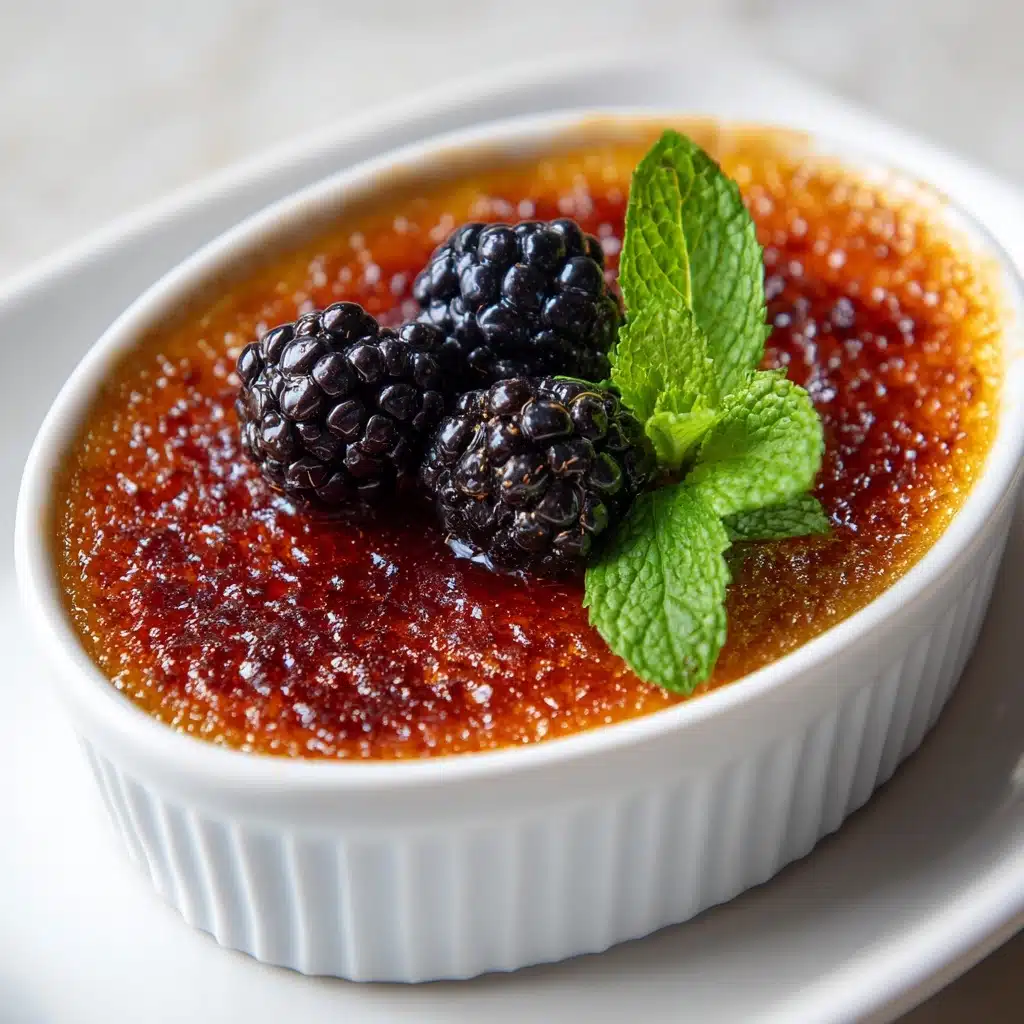 Blackberry Creme Brulee Recipe - Recipe Image