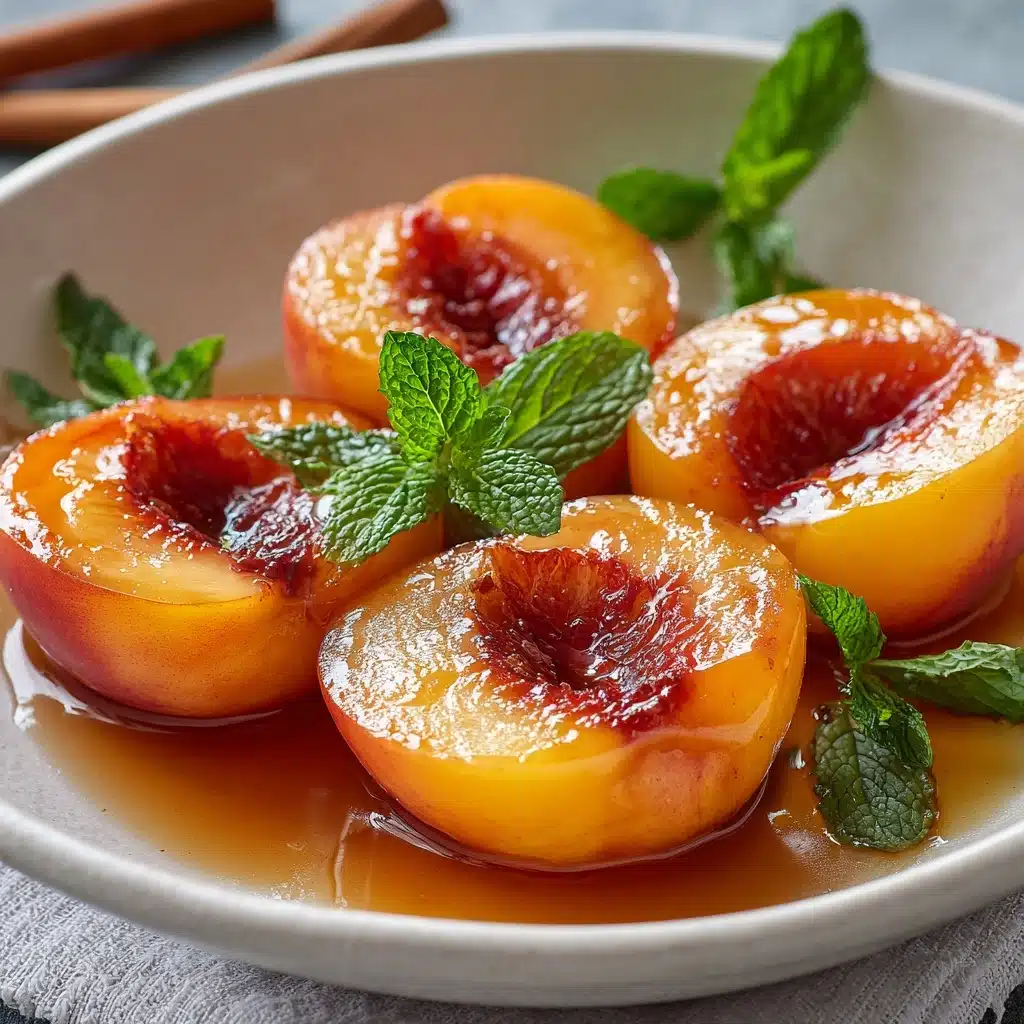 Cinnamon Sugar Baked Peaches Recipe