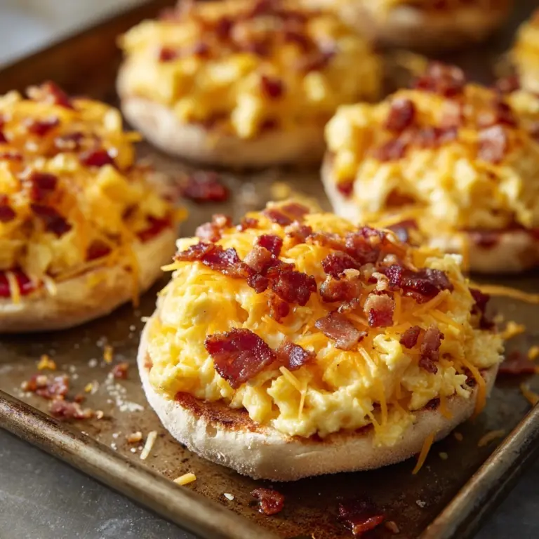 English Muffin Breakfast Pizzas Recipe