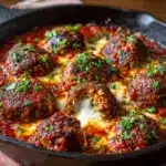 Mozzarella Stuffed Meatballs (low carb, keto) Recipe