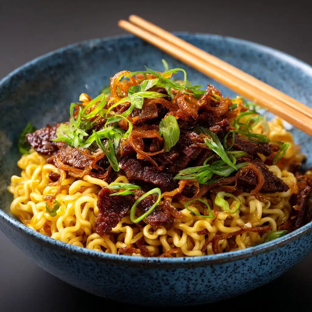 Honey Soy Crispy Beef and Noodles Recipe - Recipe Image