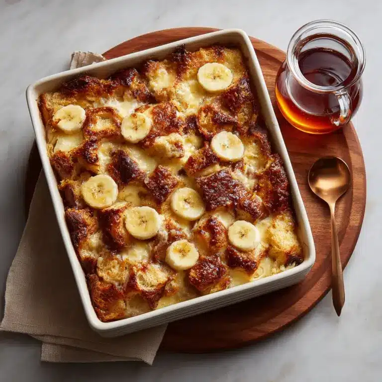 Banana Croissant “French Toast” Casserole Recipe