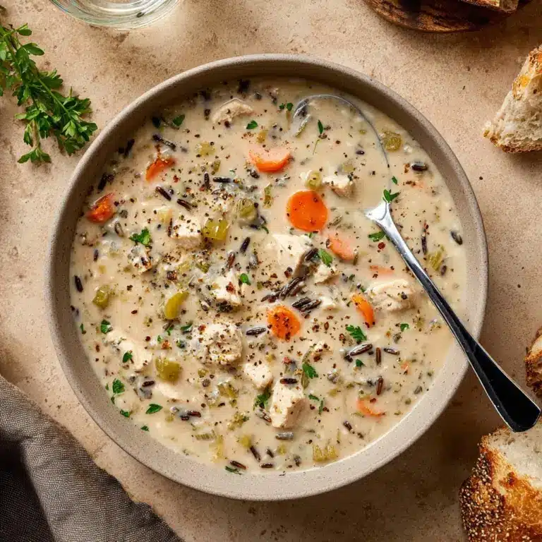 Creamy Crockpot Chicken Wild Rice Soup Recipe