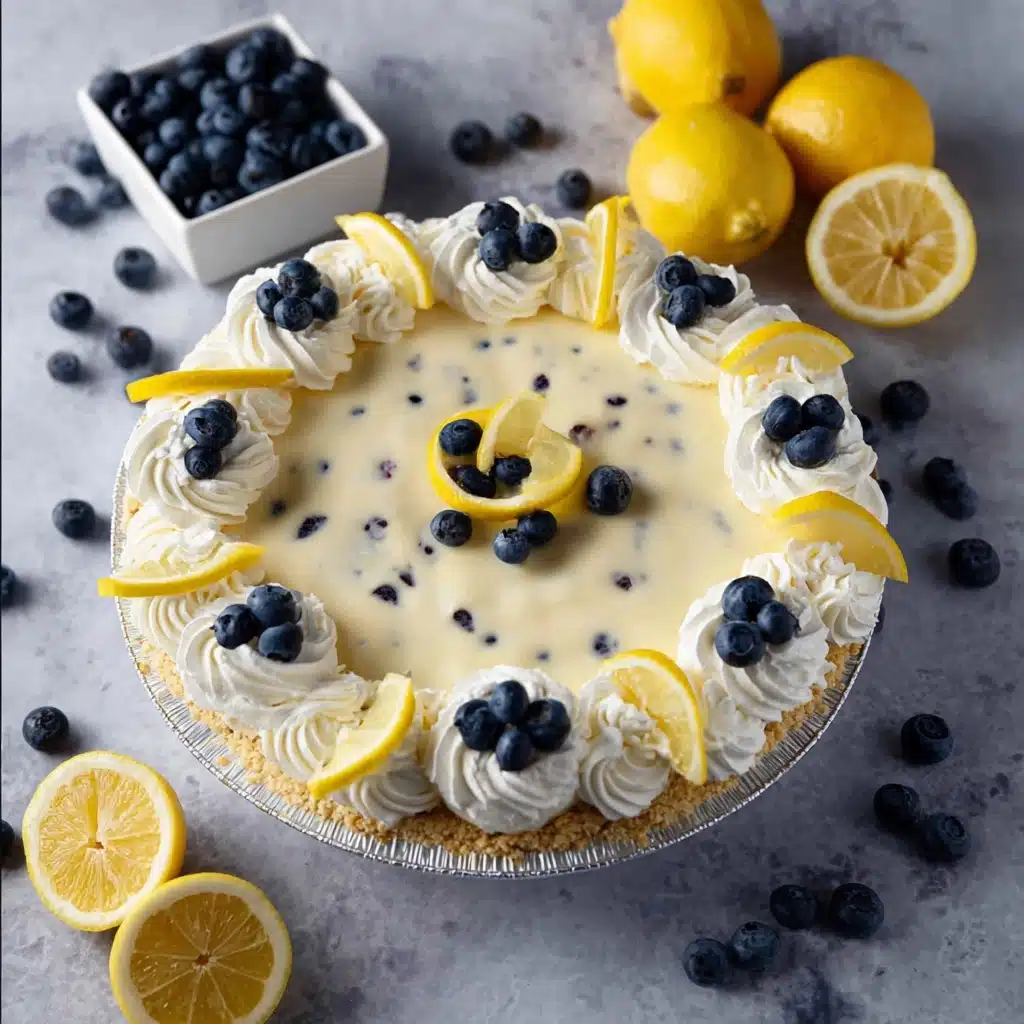 Creamy Lemon Blueberry Pie Recipe