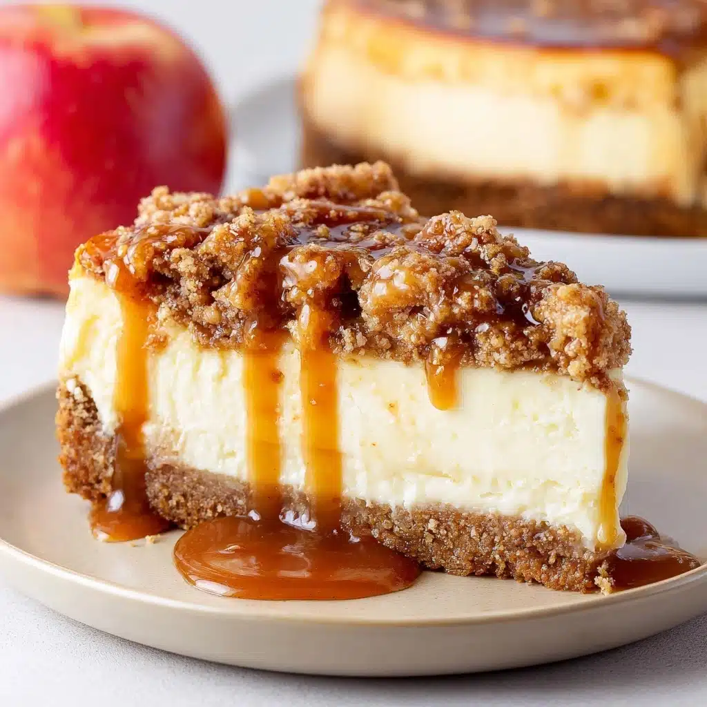 Apple Crisp Cheesecake Recipe - Recipe Image