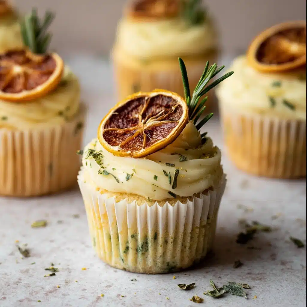 Lemon, Thyme, and Rosemary Cupcakes Recipe