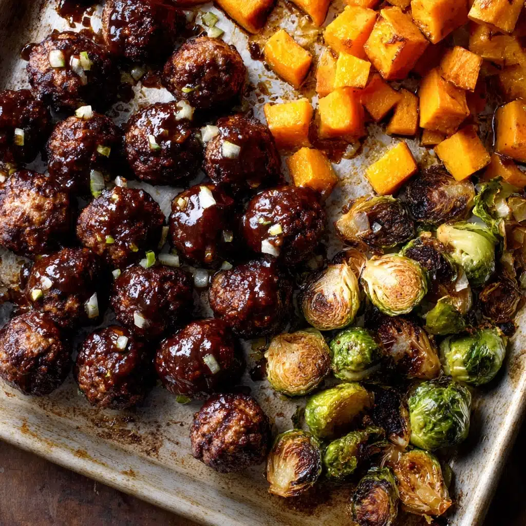 Korean BBQ Meatballs and Vegetables Recipe - Recipe Image