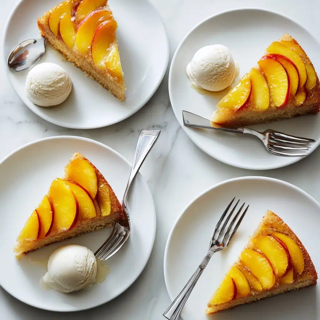 Peach Upside Down Cake Recipe - Recipe Image