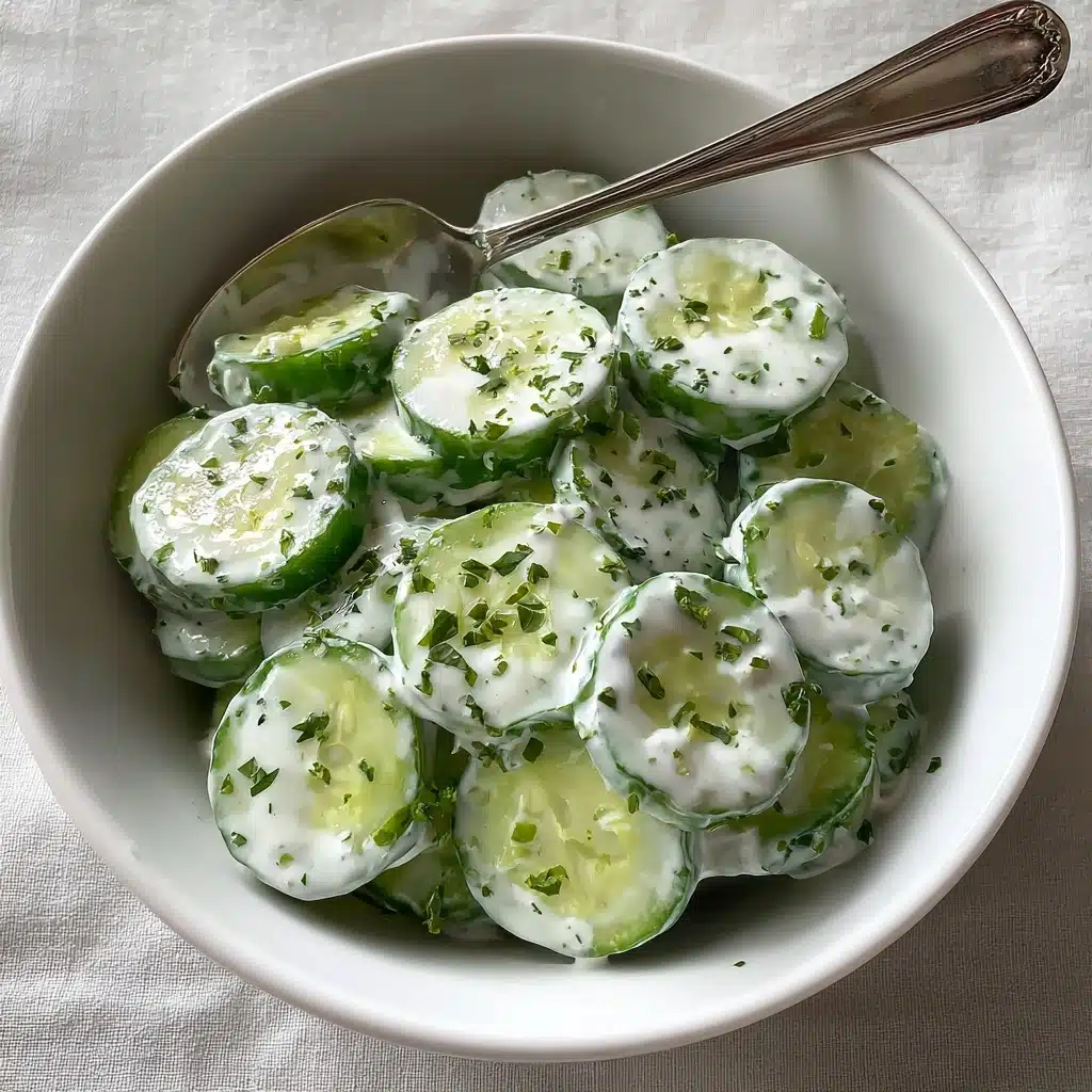 Creamy Cucumber Salad Recipe - Recipe Image