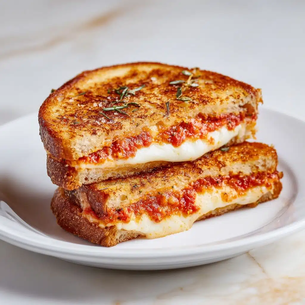 Pizza Cottage Cheese Grilled Cheese Recipe - Recipe Image