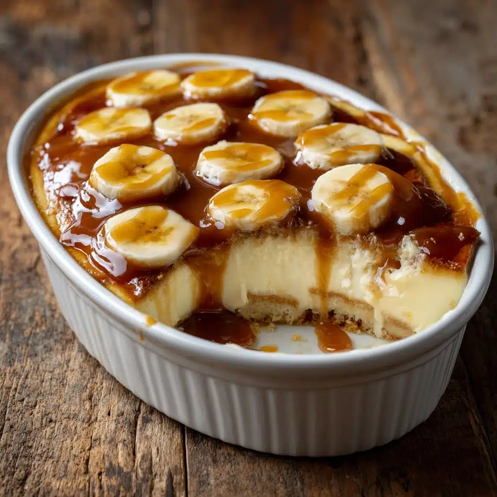 Banana Pudding Tiramisu with Caramel Recipe - Recipe Image