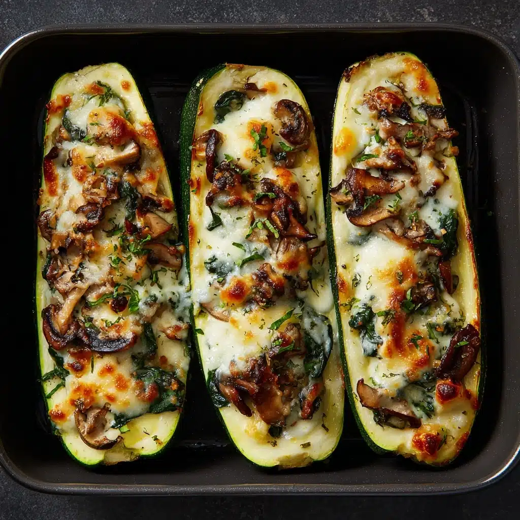 Spinach Mushroom Ricotta Zucchini Boats: A Delicious and Healthy Recipe