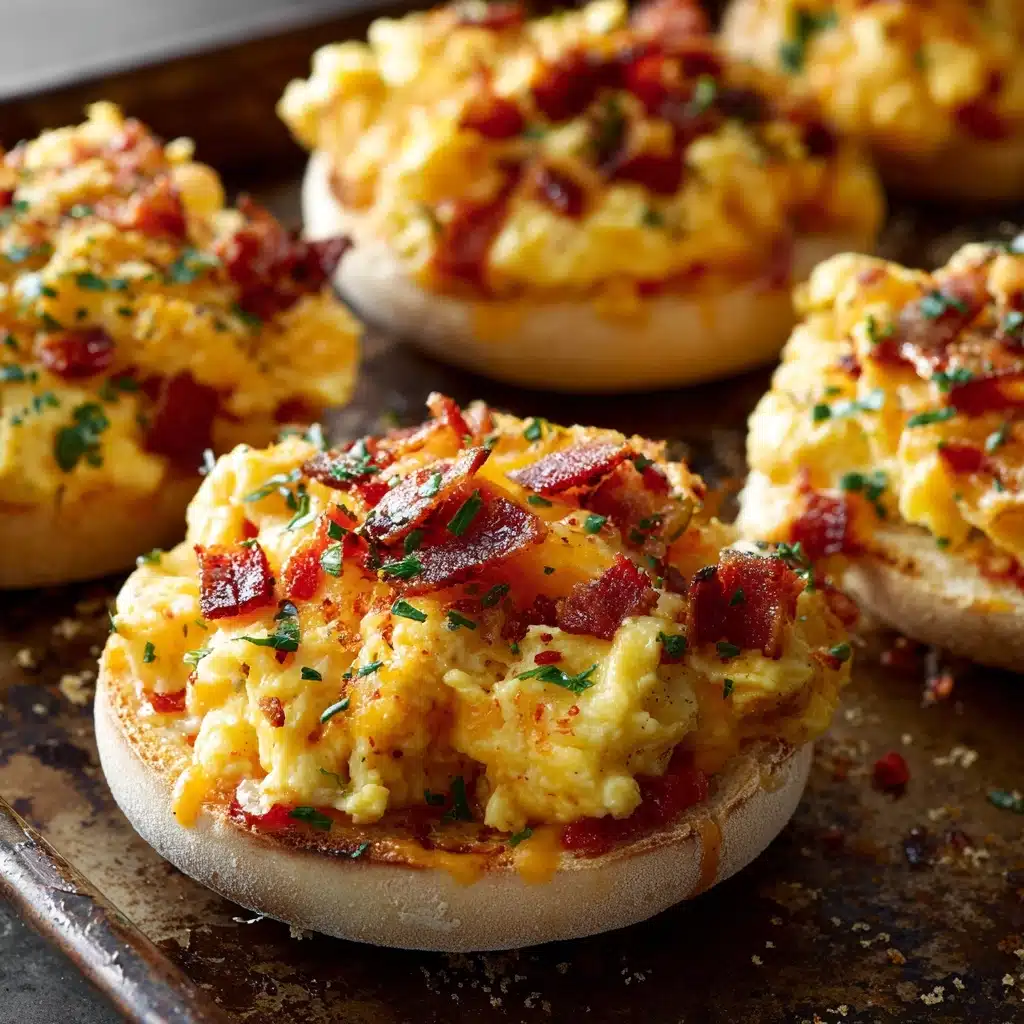 English Muffin Breakfast Pizzas Recipe - Recipe Image