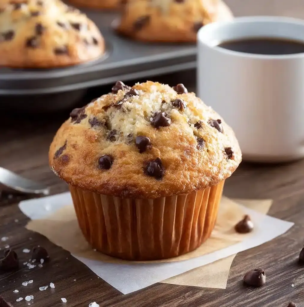 Bakery Style Chocolate Chip Muffins Recipe
