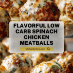 low carb spinach chicken meatballs Recipe