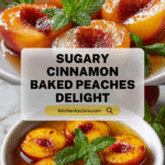 Cinnamon Sugar Baked Peaches Recipe