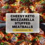 Mozzarella Stuffed Meatballs (low carb, keto) Recipe
