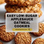 Low Sugar Applesauce Oatmeal Cookies Recipe