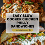 Slow Cooker Chicken Philly Sandwich recipe