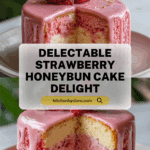 Strawberry Honeybun Cake with Creamy Strawberry Icing Recipe