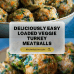 Loaded Veggie Turkey Meatballs Recipe