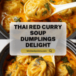 Soup Dumplings in Thai Red Curry Sauce Recipe