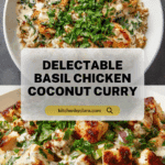 Basil Chicken in Coconut Curry Sauce Recipe