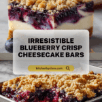 Blueberry Crisp Cheesecake Bars Recipe