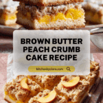 Brown Butter Peach Crumb Cake Recipe