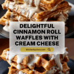 Cinnamon Roll Waffles with Cream Cheese Icing Recipe