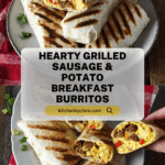 Grilled Sausage and Potato Breakfast Burritos Recipe