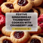 Gingerbread thumbprint cookies with cranberry jam Recipe