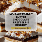 No-Bake Peanut Butter Chocolate Pretzel Pie Recipe