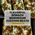 Spinach Mushroom Ricotta Zucchini Boats: A Delicious and Healthy Recipe
