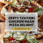 Tzatziki Chicken & Veggie Naan Pizza Recipe