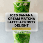 How to Make an Iced Banana Cream Matcha Latte Recipe