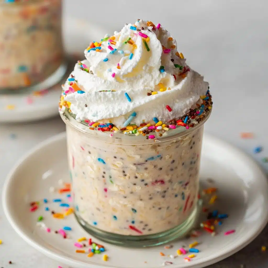 Birthday Cake Overnight Oats Recipe - Recipe Image