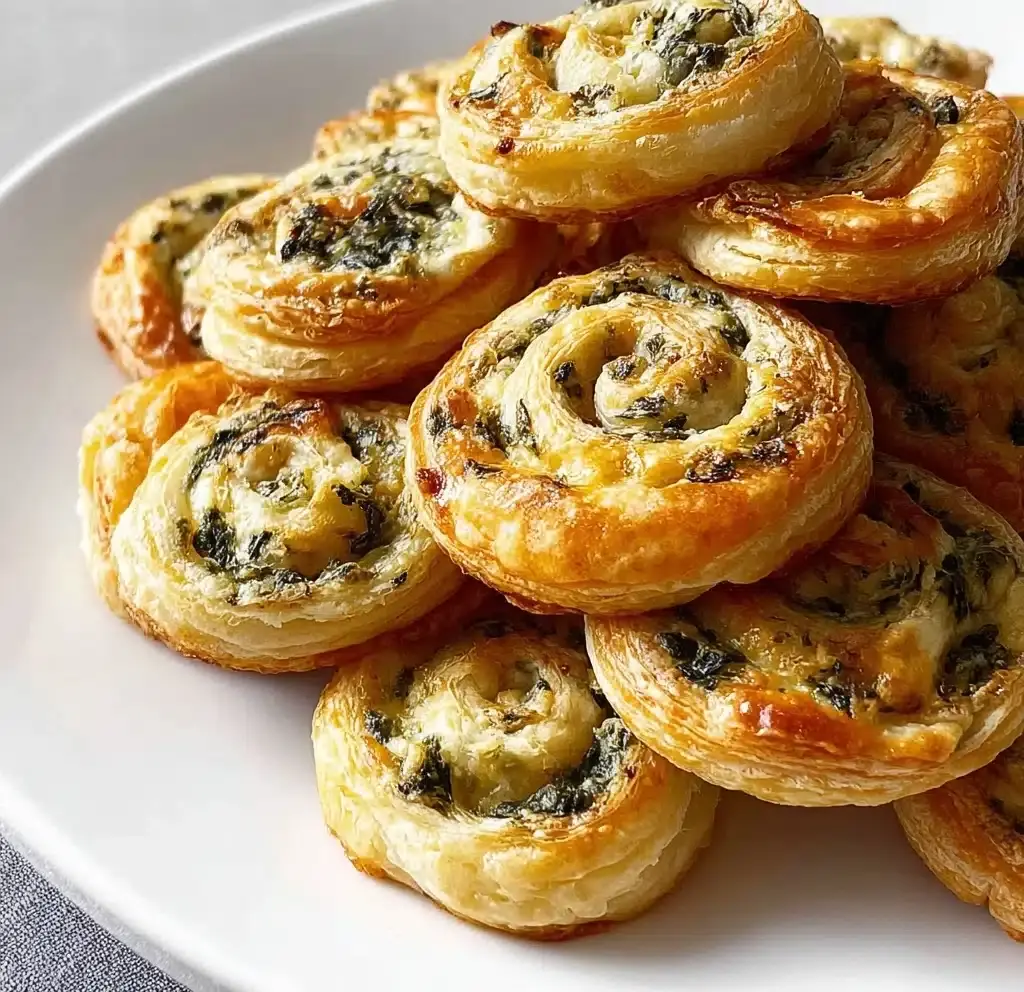 Puff Pastry Spinach Artichoke PInwheels Recipe