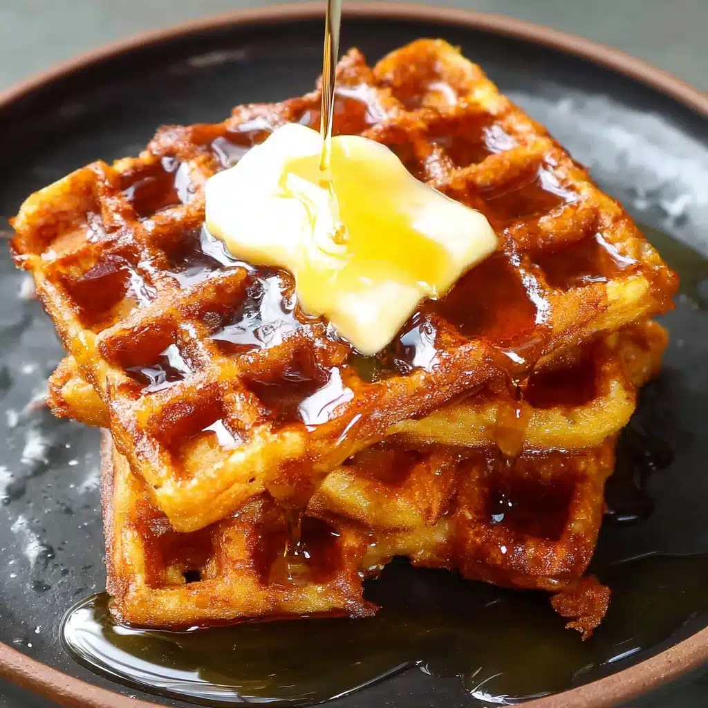 Easy Apple Waffles Recipe - Recipe Image