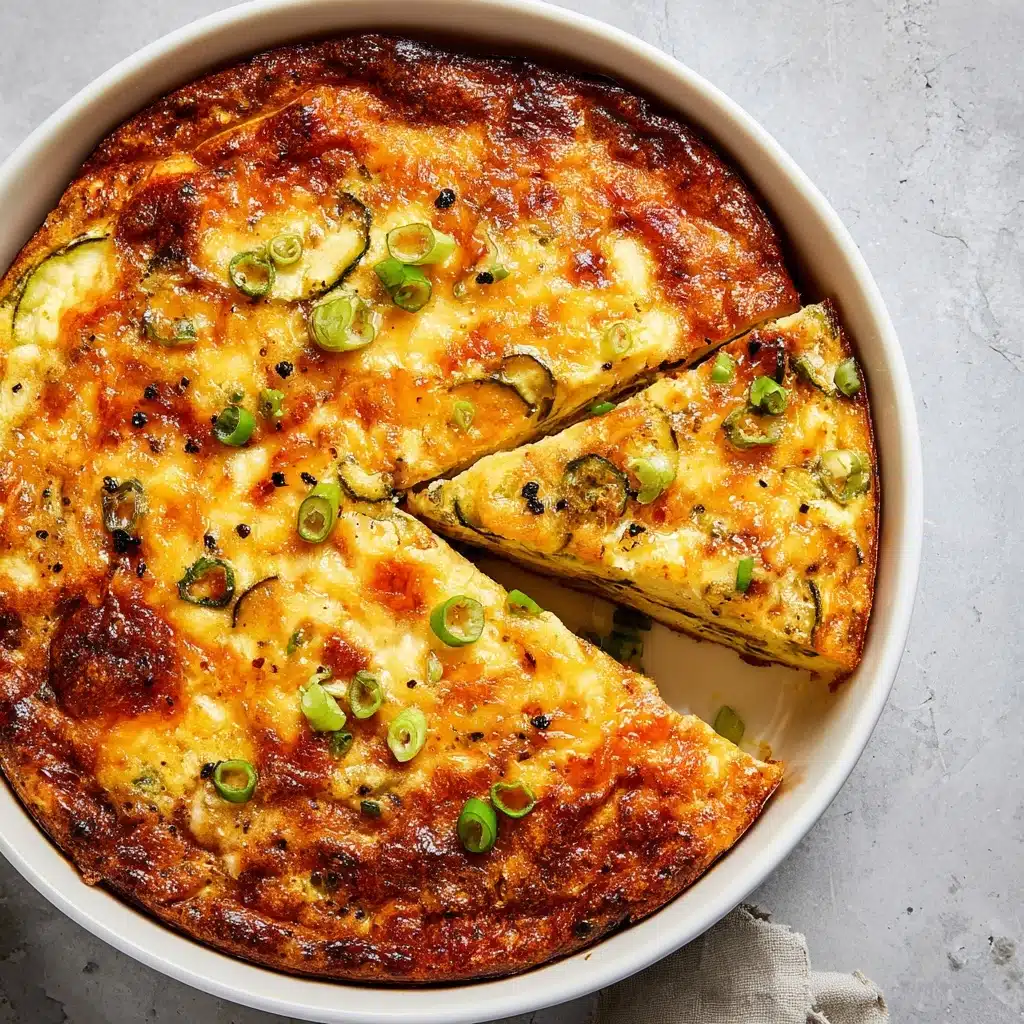 Summer Garden Crustless Zucchini Pie Recipe - Recipe Image