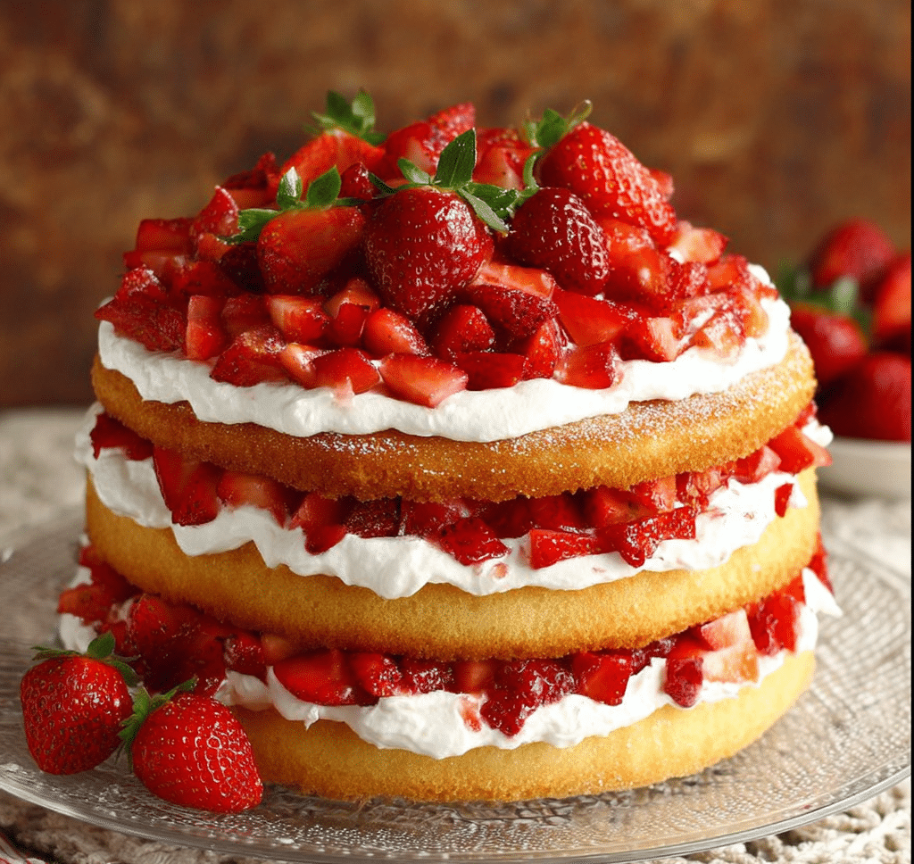 Strawberry Shortcake Cake Recipe