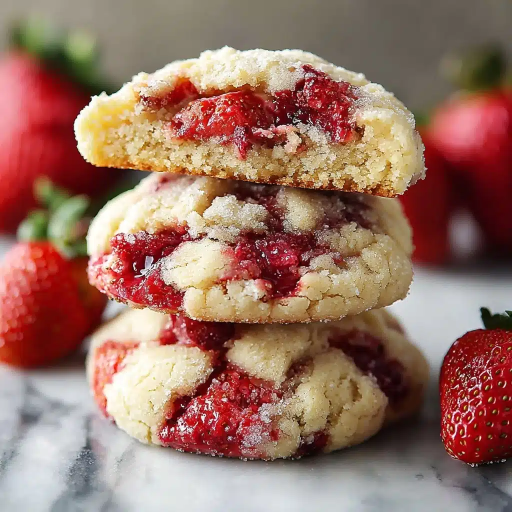 Soft Strawberry Shortcake Cookies Recipe