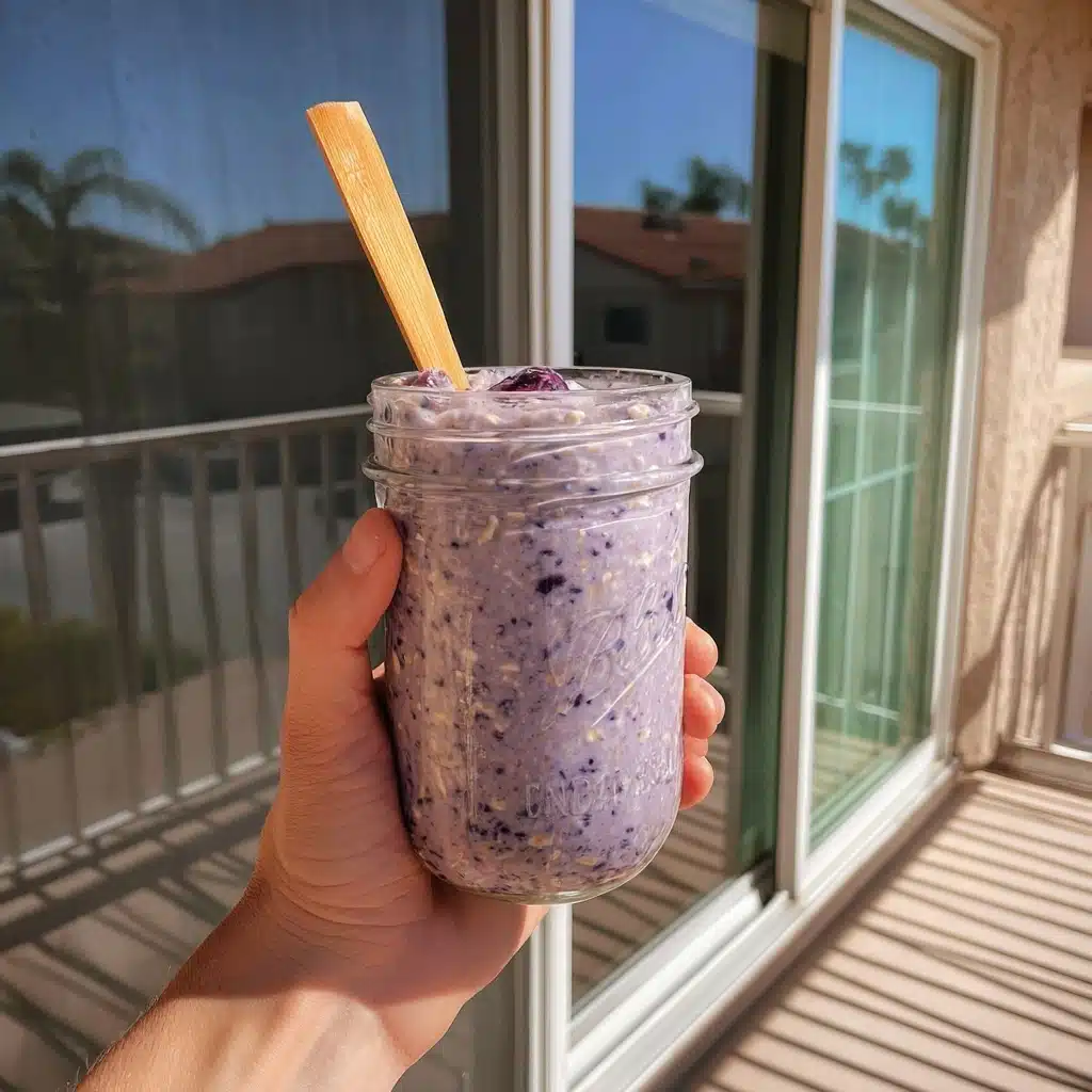 Easy Blueberry Protein Overnight Oats Recipe - Recipe Image