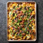 Sheet Pan Vegetable Nachos with Chicken Recipe
