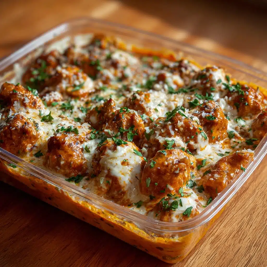 High-Protein Creamy Garlic Cheesy Chicken & Potatoes Recipe