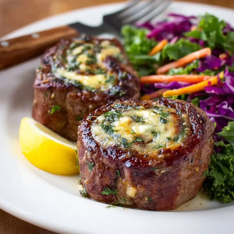 6 Ingredient Stuffed Flank Steak Rolls (Pinwheels) Recipe