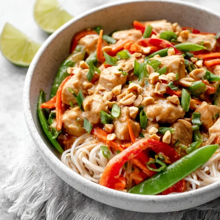 Healthy Slow Cooker Thai Peanut Chicken Recipe