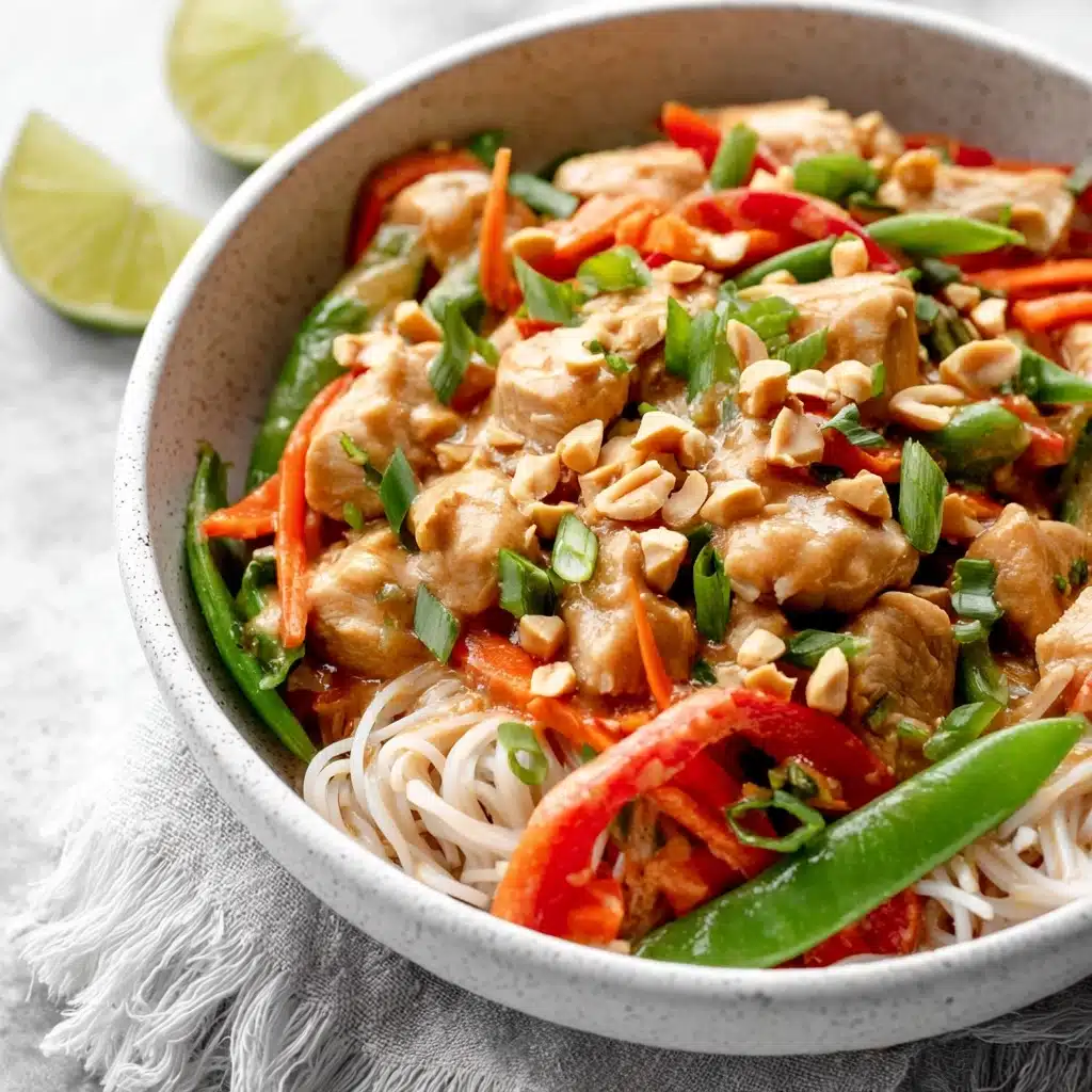 Healthy Slow Cooker Thai Peanut Chicken Recipe