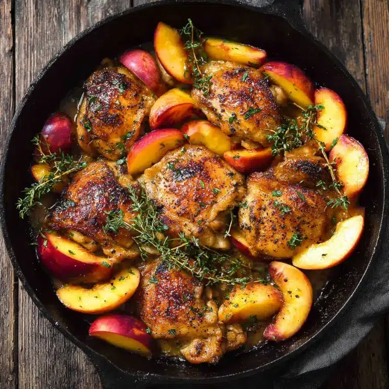 Chicken with Peaches - 30-Minute One-Pan Meal Recipe