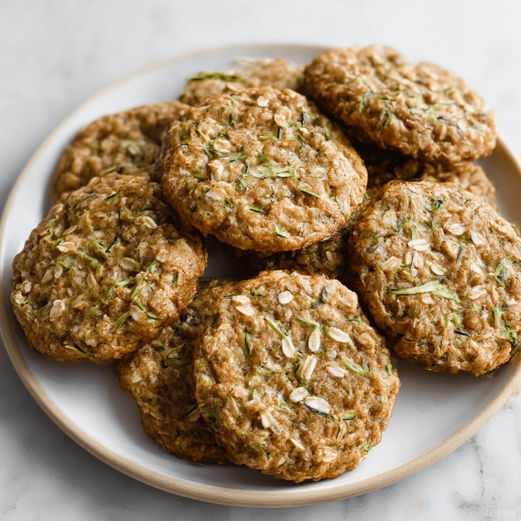 Healthy Zucchini Oatmeal Cookies Recipe - Recipe Image